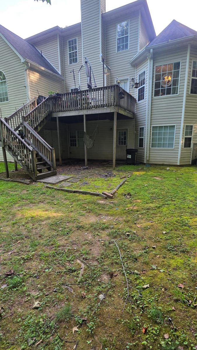 Original deck before replacement, Stockbridge, Georgia